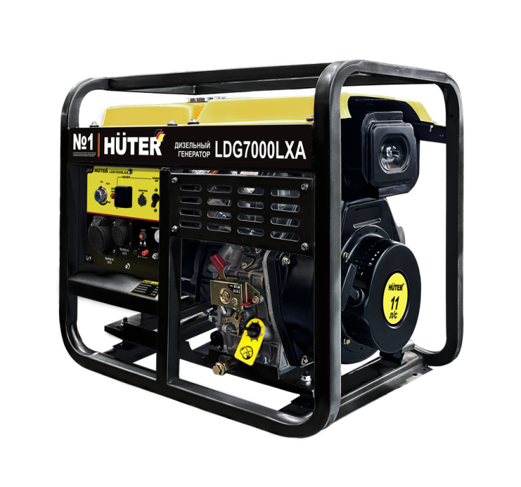 Электрогенератор дизельный LDG 7000LXА Huter - купить в г. Курск